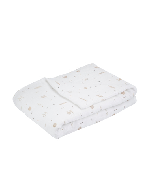 Couverture bébé en mousseline de coton
