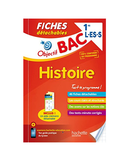 Objectif Bac Fiches Détachables Histoire 1ères L/Es/S