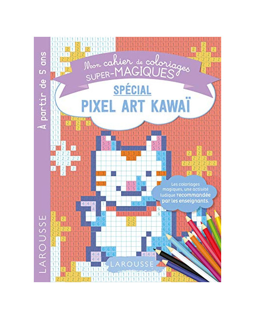 Coloriages magiques en pixel, spécial Chiffres Kawai