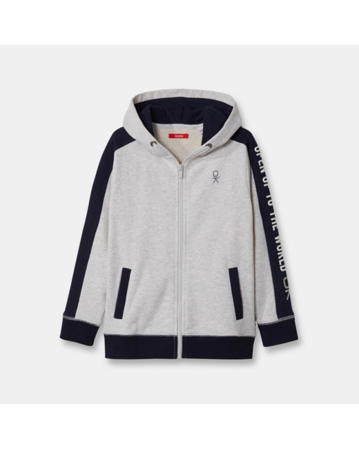 Sweat-shirt à capuche blanc garçon