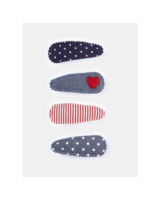 Lot de 4 barrettes tissu