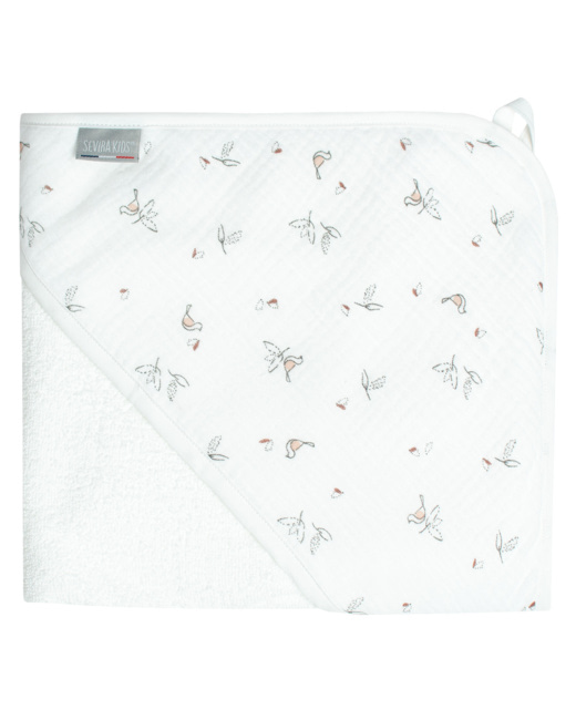 Ma première cape de bain en gaze de coton et bambou, Melody
