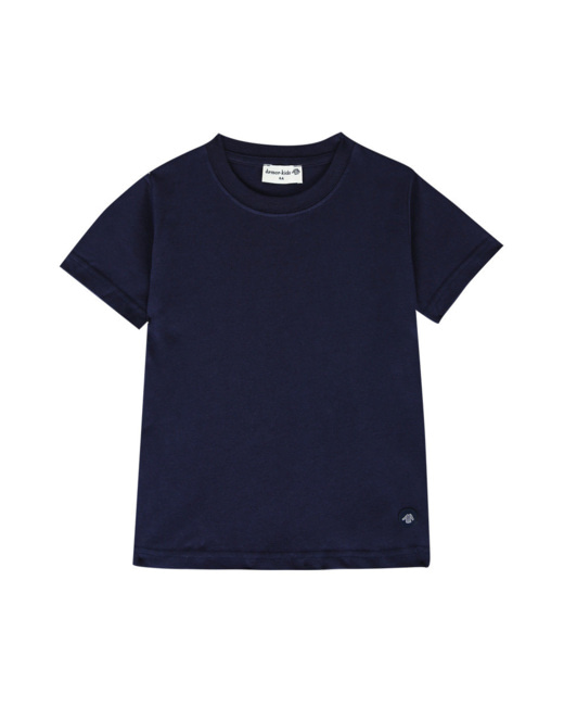 T-shirt uni KIDS - coton - Navire