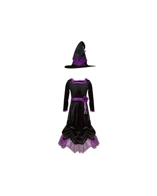 Robe et chapeau Vera la sorcière velours
