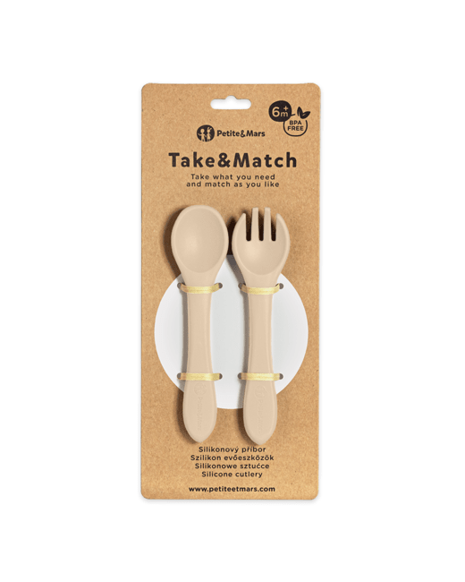 Set de Couverts en Silicone TAKE&MATCH 6m+