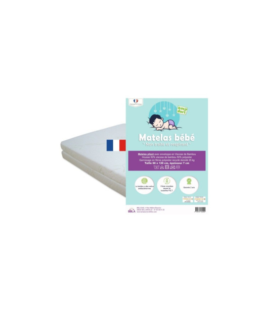 Matelas pliant en bambou 60x120