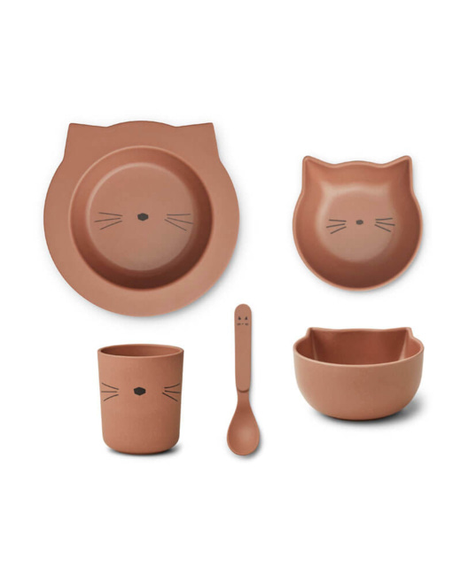 Coffret repas Joana bébé - Cat / Tuscany rose