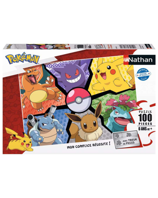 Puzzle Pikachu, Evoli et compagnie / Pokémon - de 6 ans