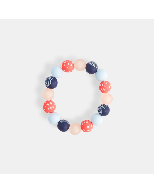 Bracelet de perles bleu fille