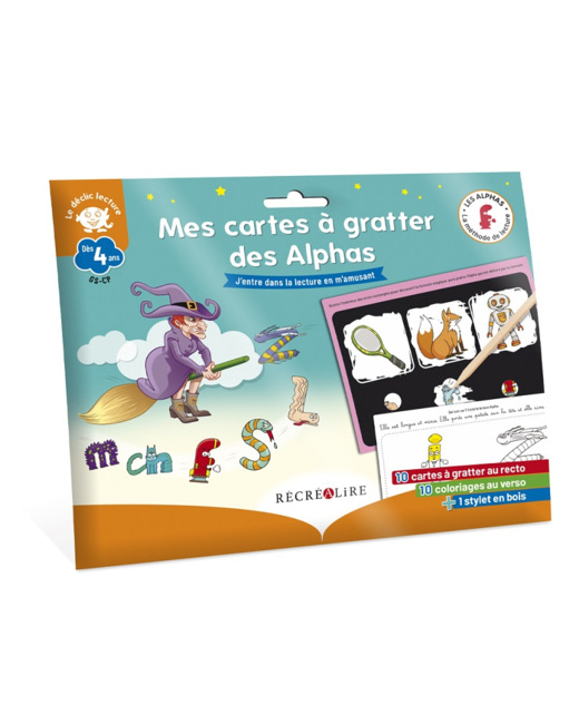 Jeu éducatif Mes Cartes à gratter Les Alphas