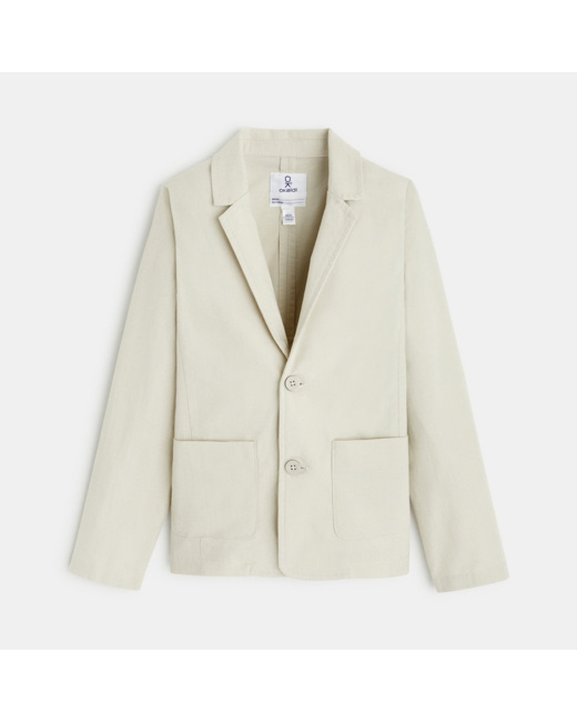 Veste de costume unie beige garçon