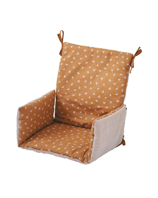 Coussin de chaise haute bébé tissu réversible