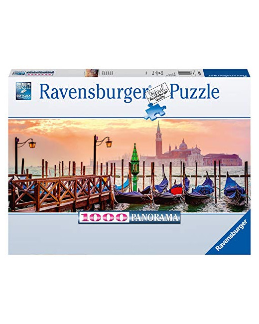 Puzzle - Gondoles à Venise (Panorama) - Villes et monuments - 1000 pièces