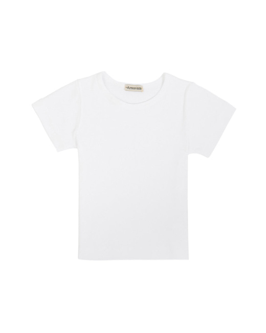 T-shirt uni Kids - coton peigné - Blanc
