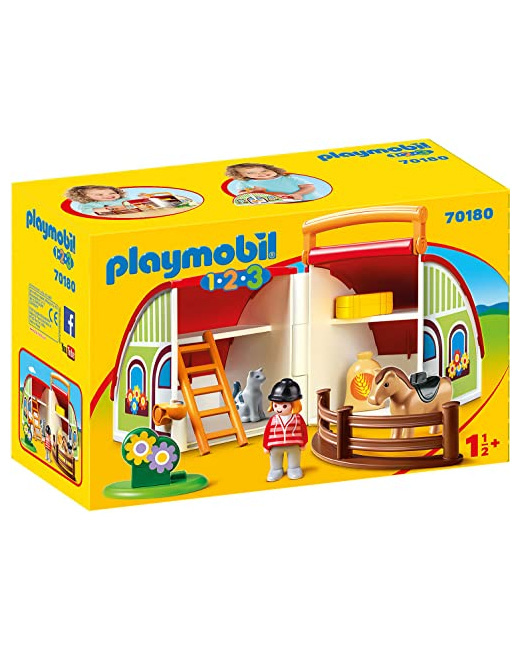 Playmobil 1.2.3 - Centre équestre transportable