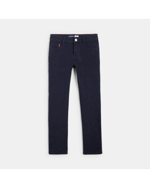 Pantalon slim bi-stretch bleu garçon