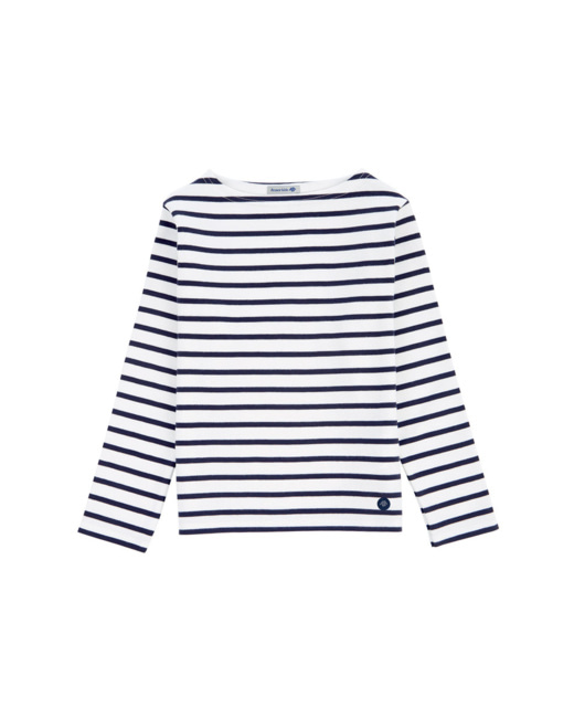 Marinière "Loctudy" Kids - coton - Blanc/Navire