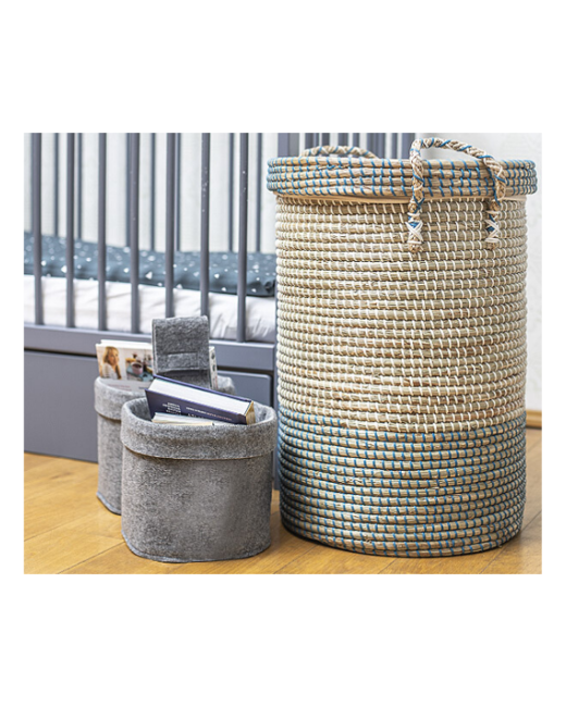 Panier à linge en herbier marin