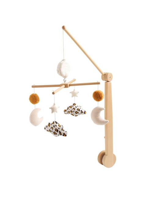 Mobile musical bébé en bois