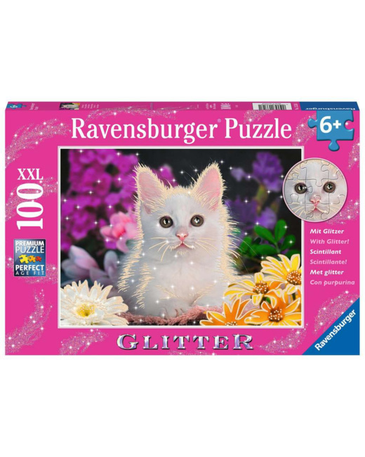 Puzzle Chat à paillettes (Collection Paillettes) - de 6 ans