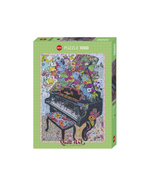 Puzzle 1000 pièces quilt art piano