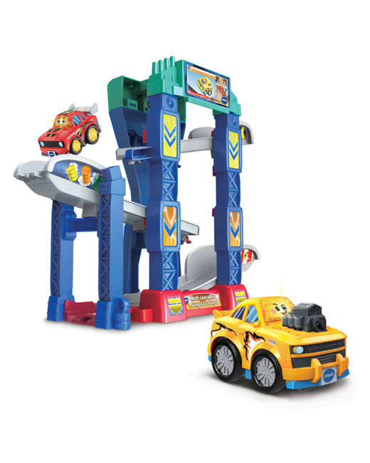 Tut Tut Bolides Serie Pro - Multi cascades Jump & Go 4 en 1 (+ Jad, super cascades)