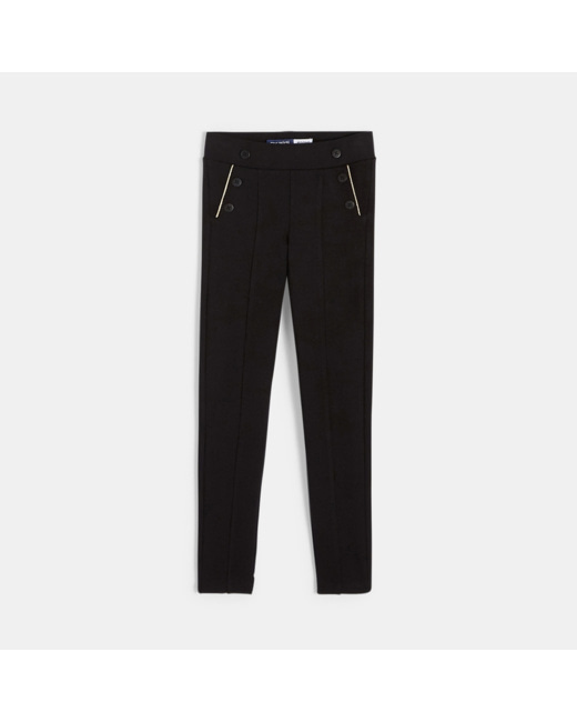 Jeggings unis noir fille
