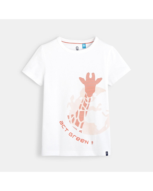 T-shirt à motif blanc garçon