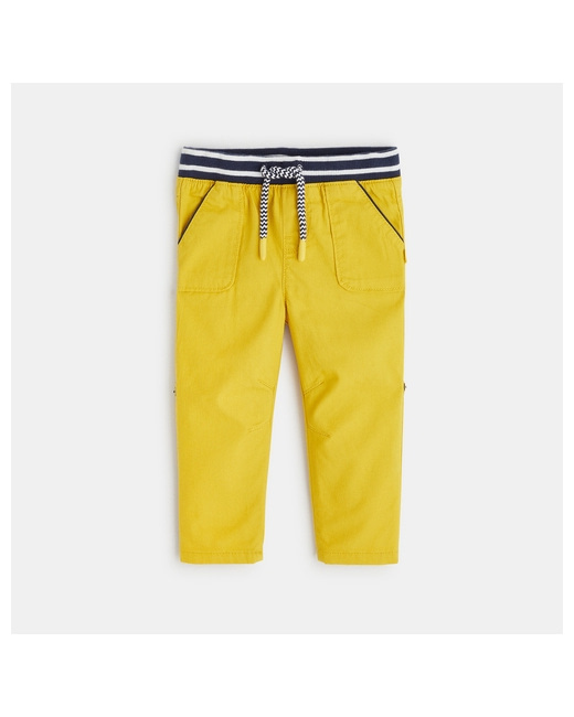 Pantalon modulable coton micro-chevrons