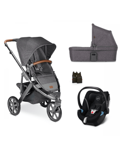 Poussette Salsa 3 + nacelle + coque Cybex Aton 5