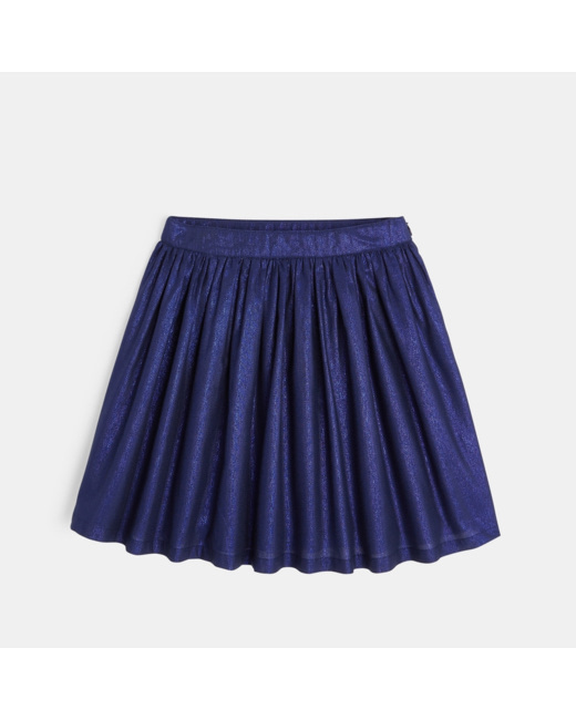 Jupe patineuse irisée bleue fille