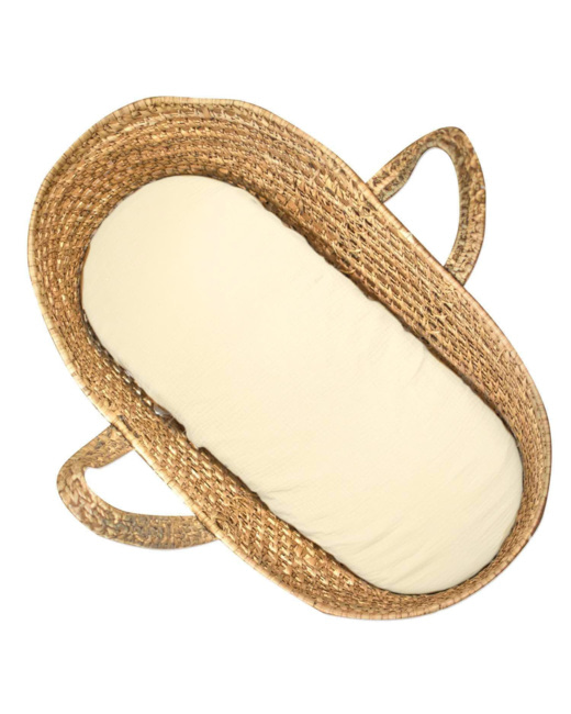 Drap housse couffin ovale en gaze de coton, Jeanne