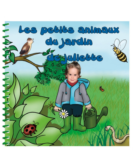 Livre personnalisé pour enfant : Les animaux du jardin