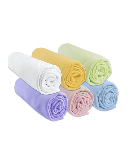 Lot de 6 draps housses bébé mixte