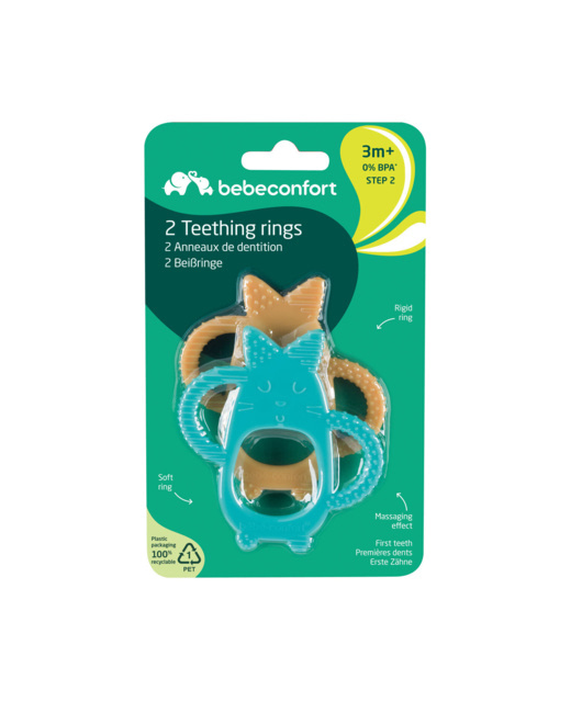 Lot de 2 anneaux de dentition