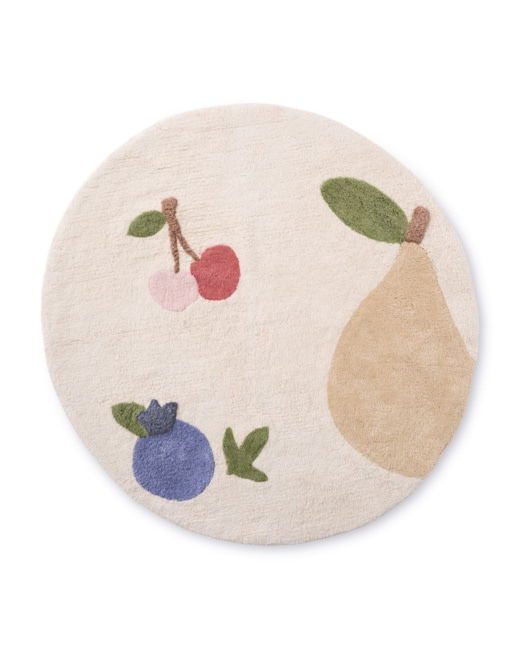 Tapis Rond Enfant Fruits