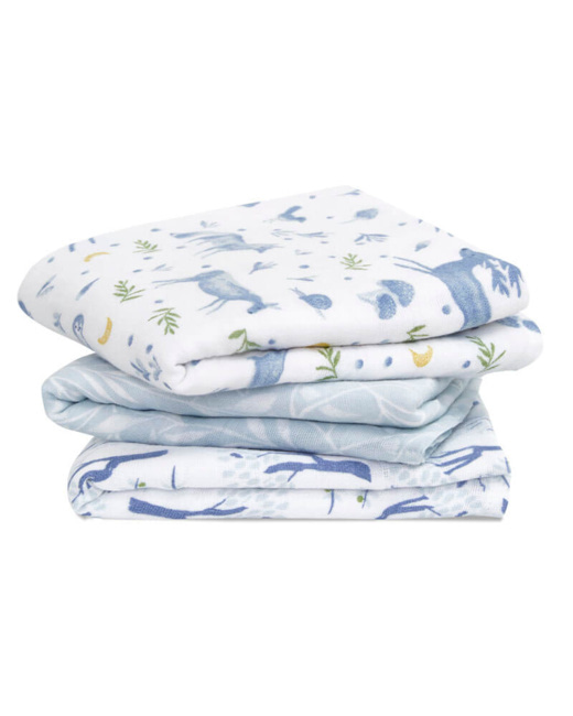 Lot de 3 musy-langes en mousseline de coton bio Outdoors