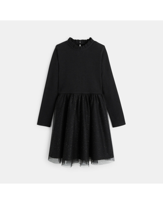 Robe tutu à paillettes noire fille