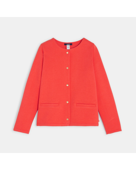 Sweat uni rouge fille