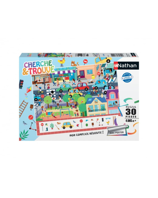 Puzzle Cherche & Trouve - En Ville - 30 pièces