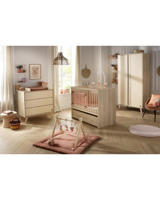 Chambre Trio Mélinée Lit + Commode + Armoire