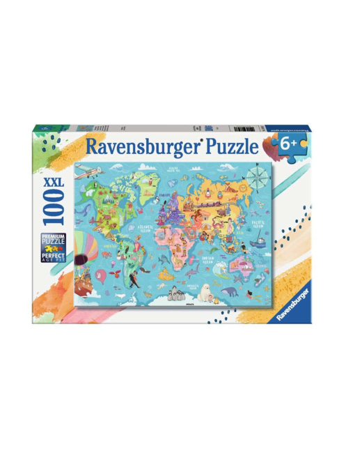 Puzzle La carte du monde - de 6 ans