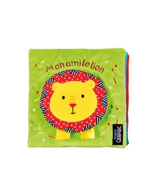 Livre tissu Mon ami le lion