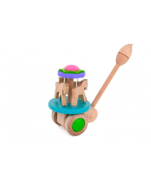 Jouet en bois - Carroussel Push Toy