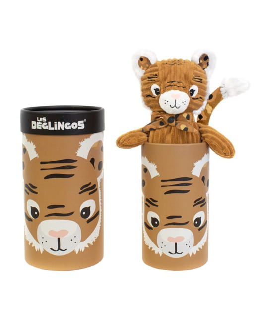 Peluche grand simply Speculos le tigre en boîte