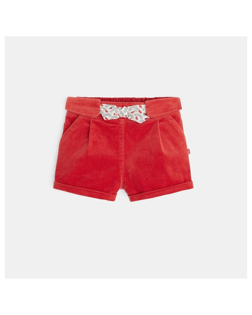 Short velours ceinture noeud