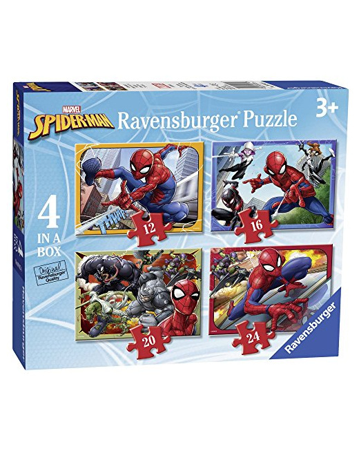 Puzzle - Marvel - Spider-man - 12, 16, 20 et 24 pièces
