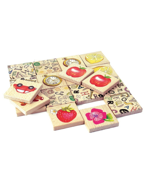 Jouet en bois - Jeu de mémoire Éléments du quotidien