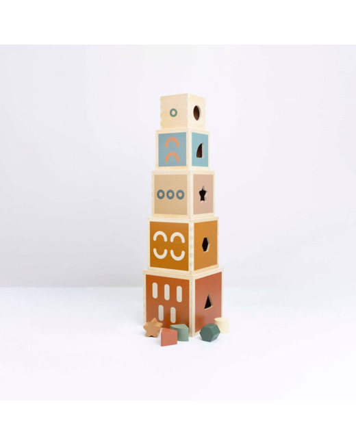 Cubes empilables en bois