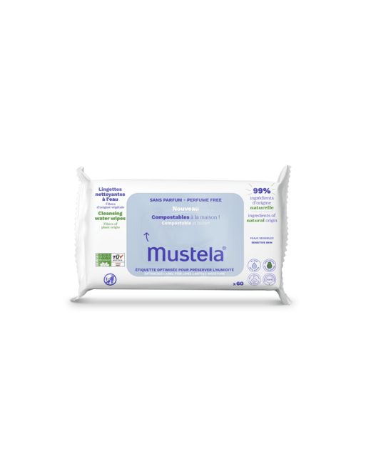 Lingettes nettoyantes à l'eau compostables